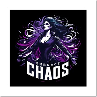 Embrace Chaos - Powerful Sorceress - Dark Fantasy Posters and Art